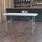 Flash Furniture 24 W, 48.25 L, 29 H, Metal, Plastic, Plastic: Polyethylene Top, Granite White 5-DAD-YCZ-122-2-GG - alternate 1